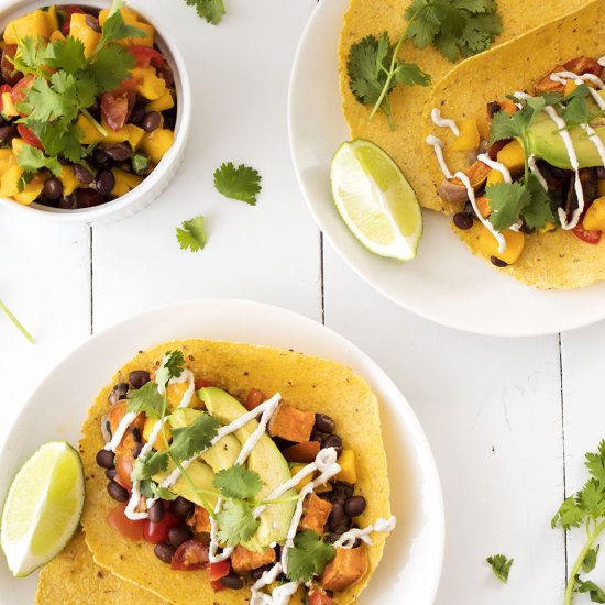 Vegan Sweet Potato Portobello Tacos