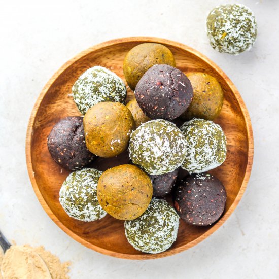 3 Adaptogenic Superfood Bliss Balls