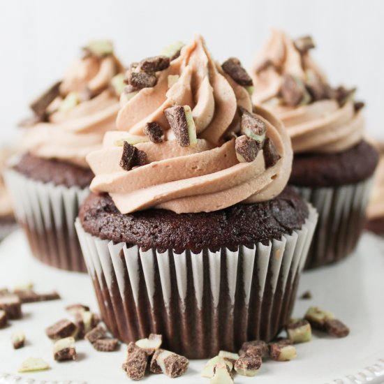 Andes Mint Cupcakes