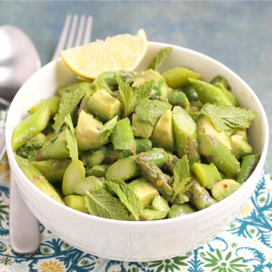 Asparagus Avocado Salad