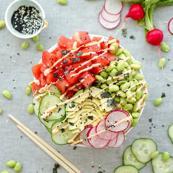 Watermelon Poke Bowls