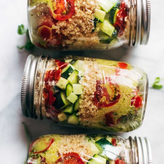 Summer Quinoa Salad Jars