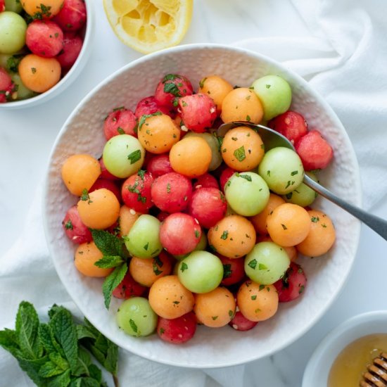 Honey-Mint Melon Salad