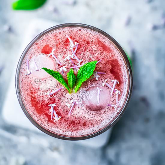 Honey Rhubarb Lemonade