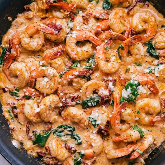 Sun Dried Tomato Garlic Shrimp