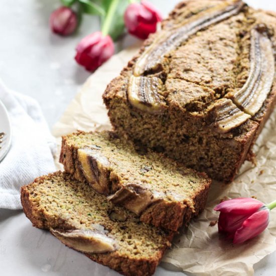 Whole Wheat Zucchini Banana Bread