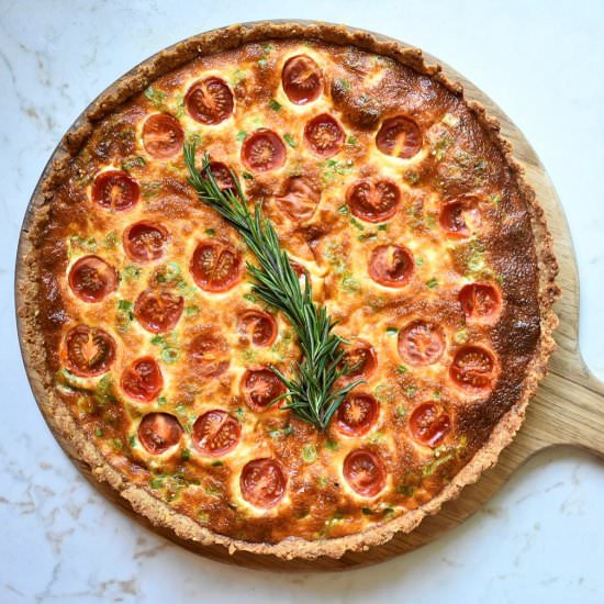 Dairy Free Tomato Quinoa Quiche