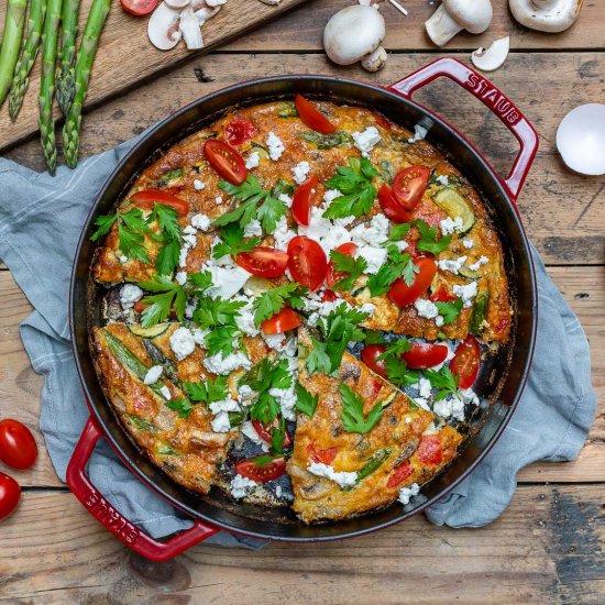 Easy Vegetable Frittata With Eggs