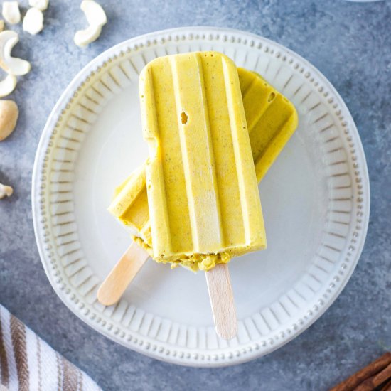 Golden Milk Popsicles {DF}