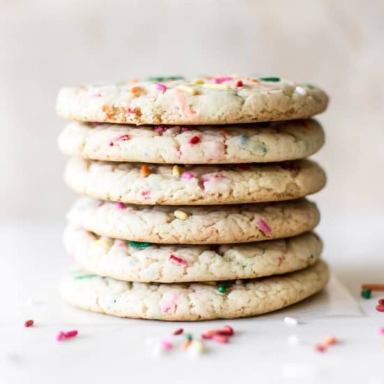 Funfetti Cake Mix Cookies