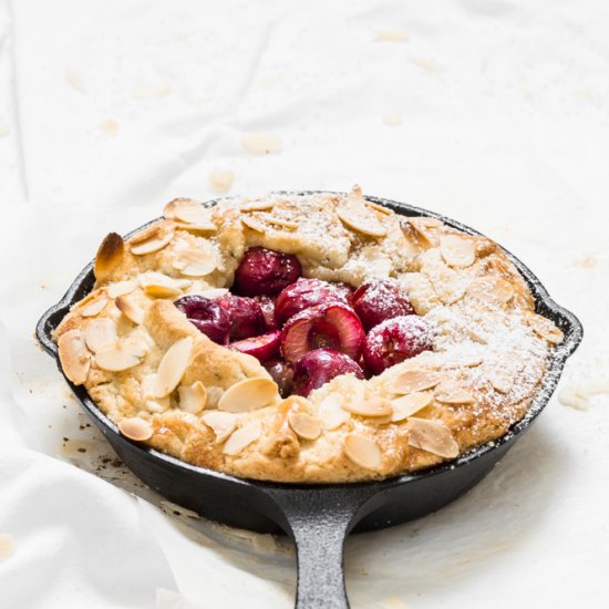 Cherry galette with cardamom crust