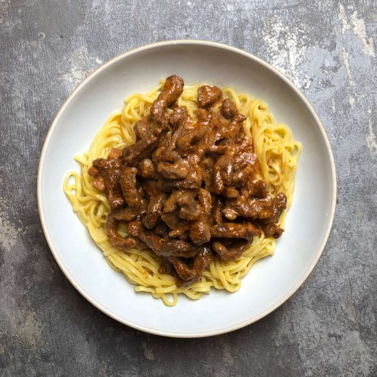 Nate’s Chilli Cheese Beef Stir Fry