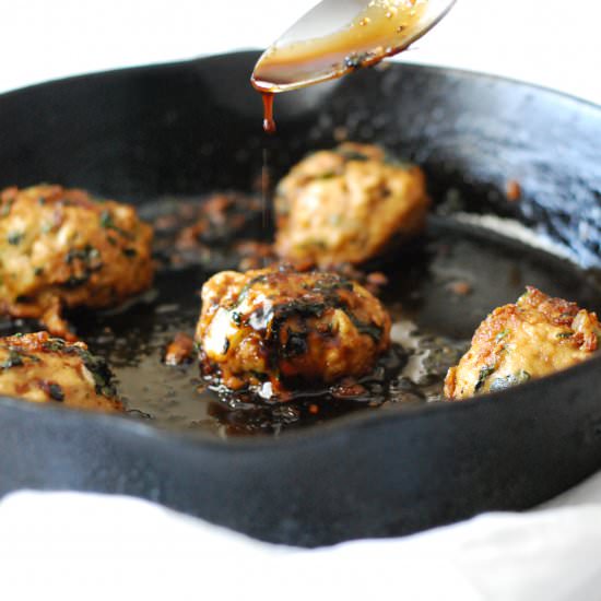 Thai Basil Chicken Meatballs