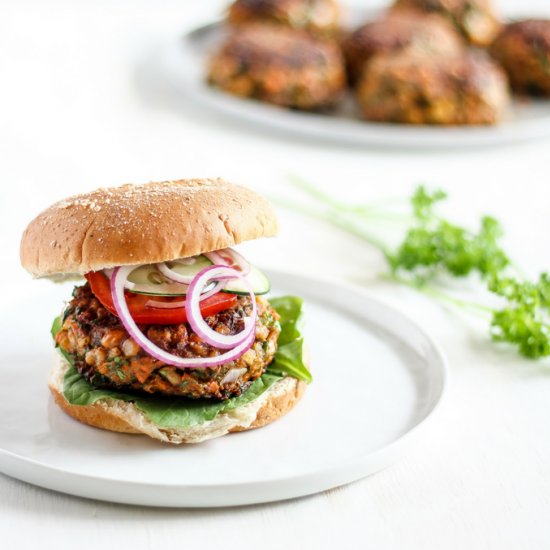 Moroccan-Spiced Chickpea Burgers