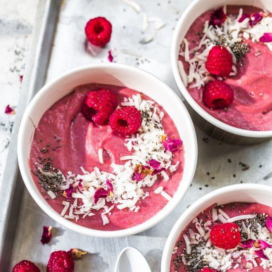 Whipped Raspberry Bowls