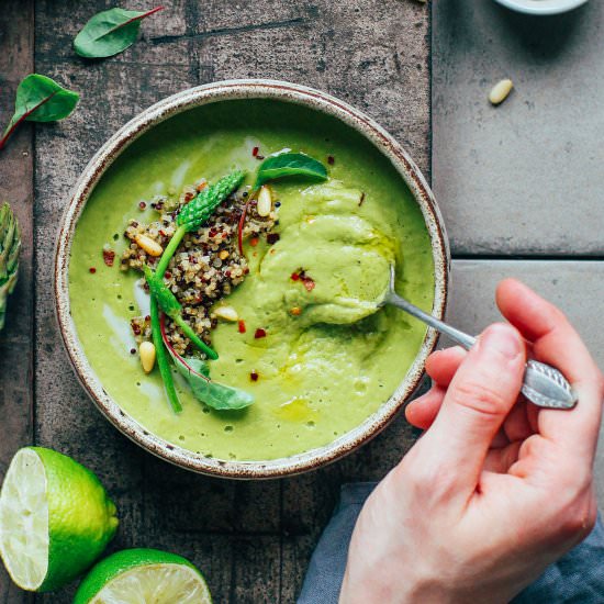 Easy Green Curry Asparagus Soup