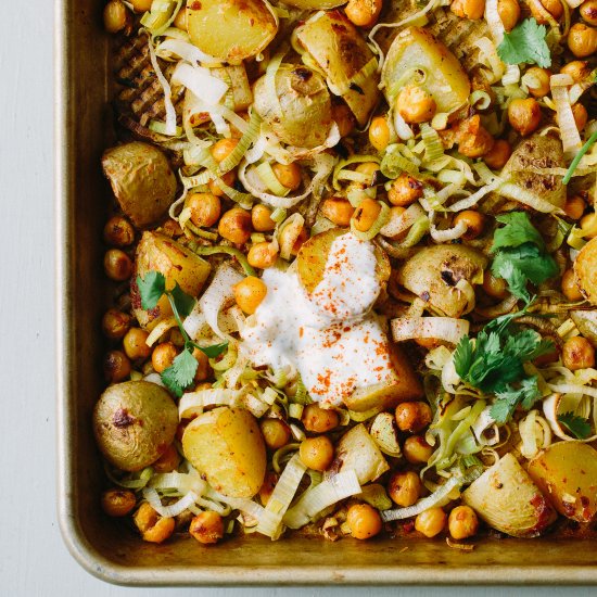 Baked Harissa Chickpeas