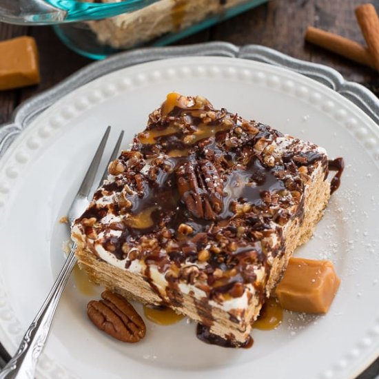 Easy No-Bake Turtle Icebox Cake