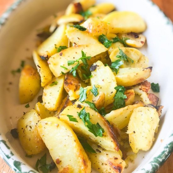 Greek Style Lemon Roasted Potatoes