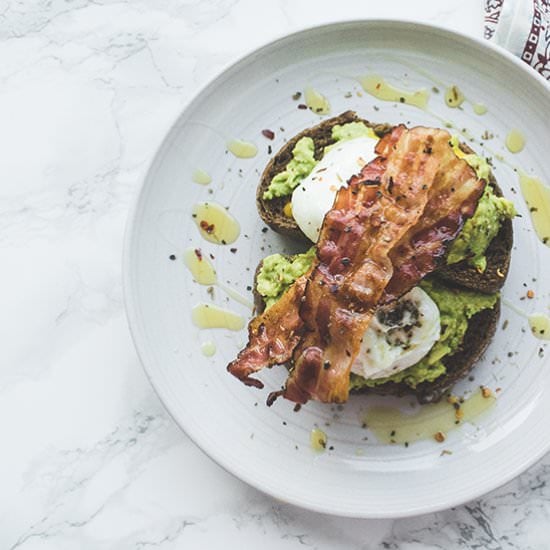 Avocado, Pancetta and Poached Egg