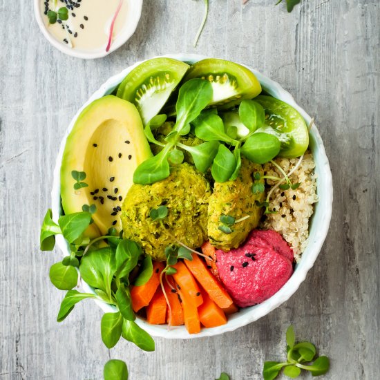 Vegan Falafel Buddha Bowl