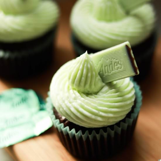 Andes Chocolate Mint Cupcakes