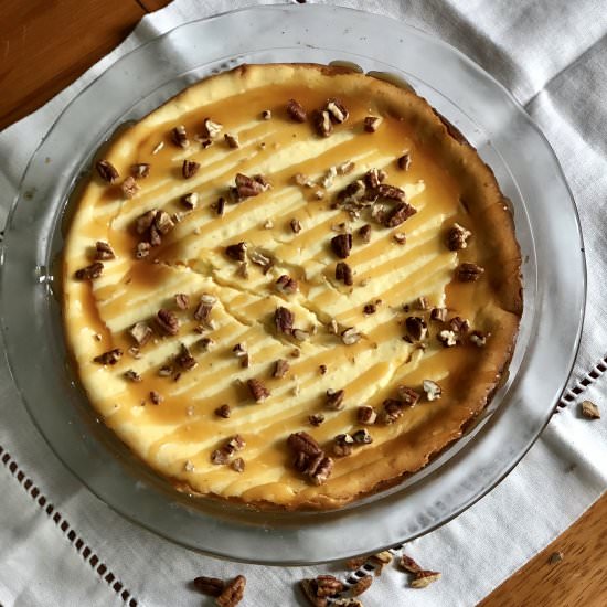 Dulce de Leche Pecan Cheesecake