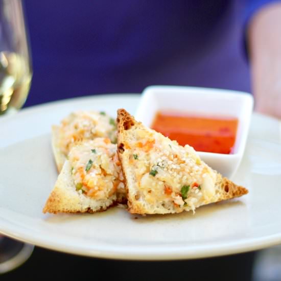 Sesame Shrimp Toasts