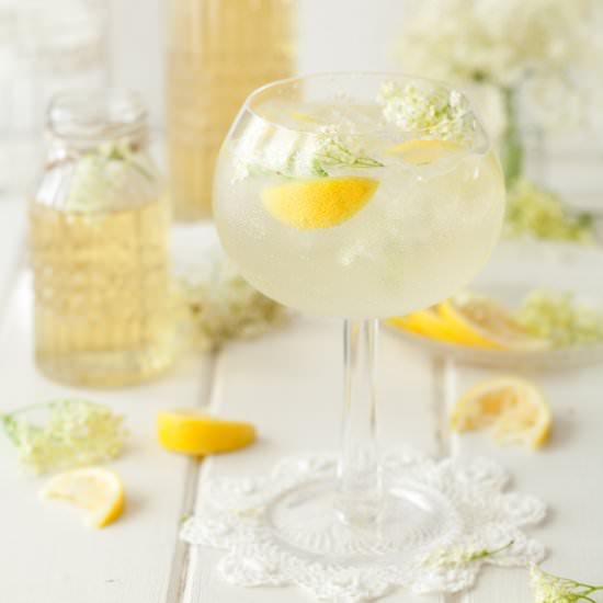 Elderflower Lemon Summer Gin Tonic