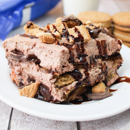 Peanut Butter Pie Oreo Icebox Cake