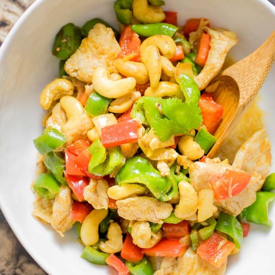 Paleo Cashew Chicken