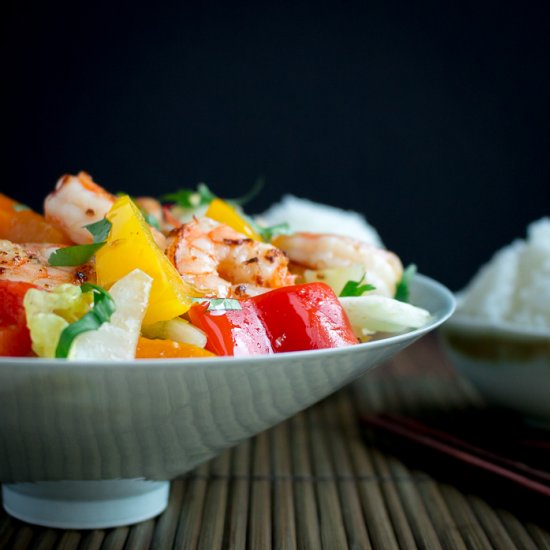 Clean Eating Shrimp Stir Fry