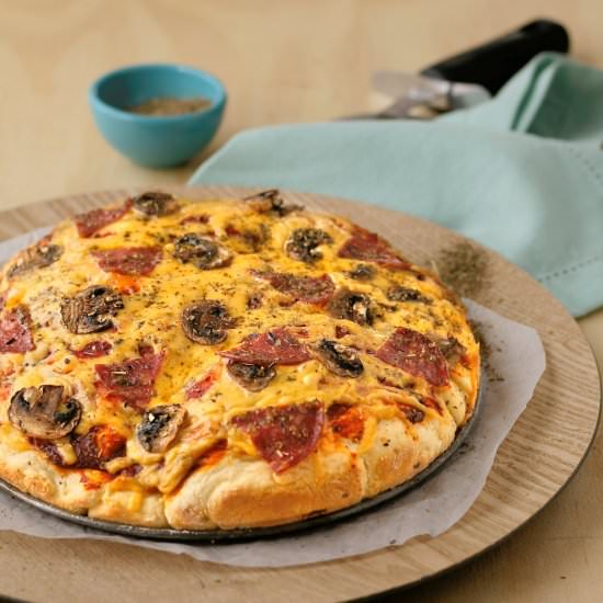 Easy scone dough pizza