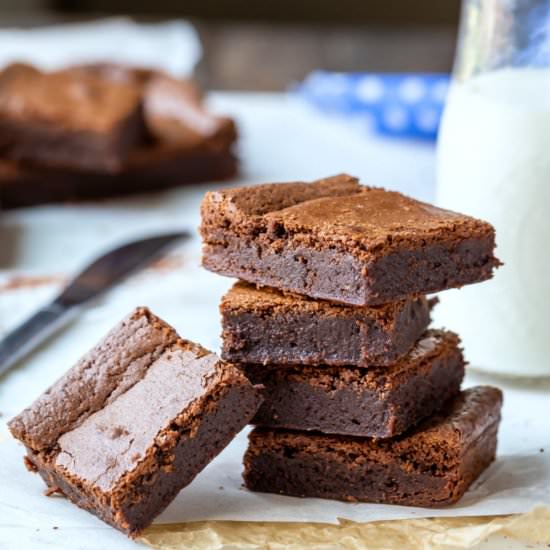 Perfect chewy fudge brownies