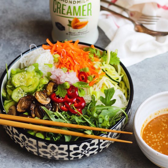 Miso Sesame Ginger Noodle Salad