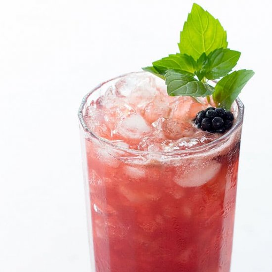 Blackberry Mint Lemon Switchel