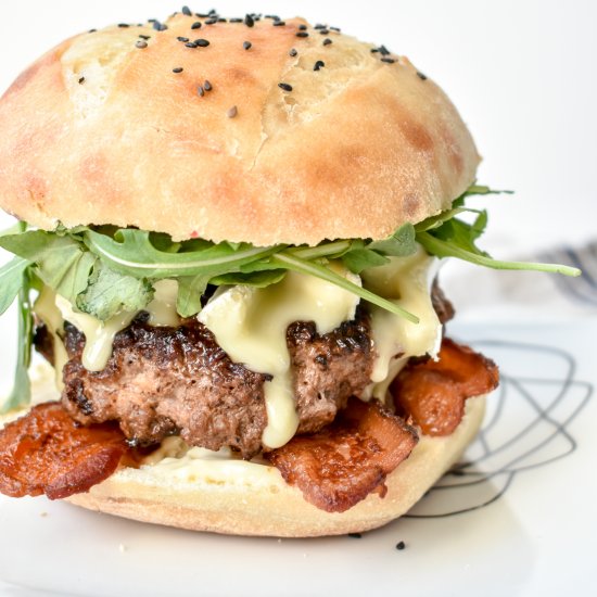 Truffle Brie Bacon Burger