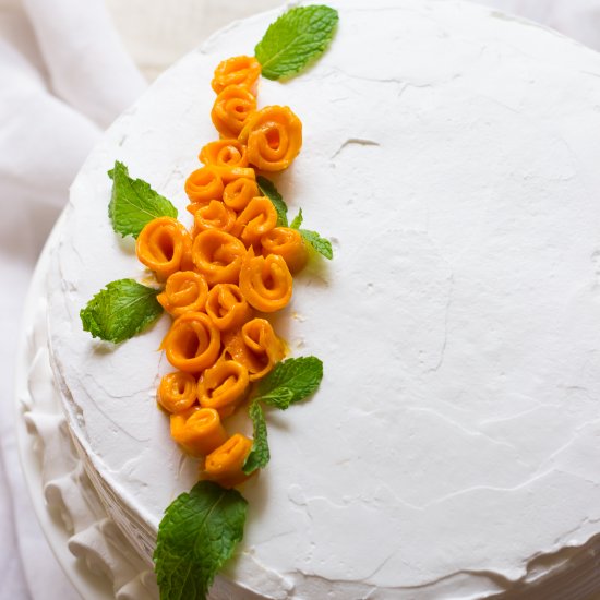 Mango Rose Cake