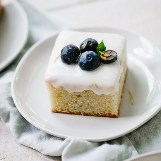 lemon sheet cake with mascarpone