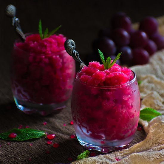 Grapes granita (One ingredient)