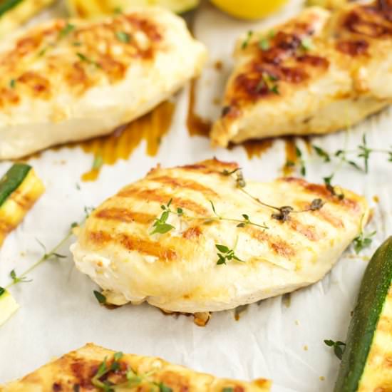 Grilled Lemon Thyme Chicken