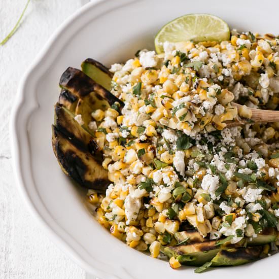 Grilled Corn and Avocado Salad