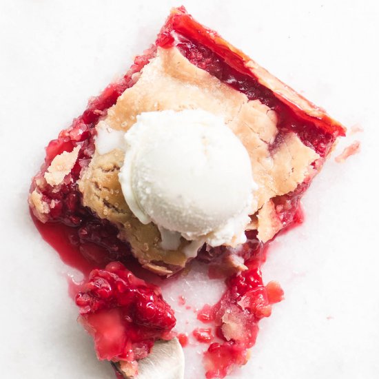 Raspberry Slab Pie