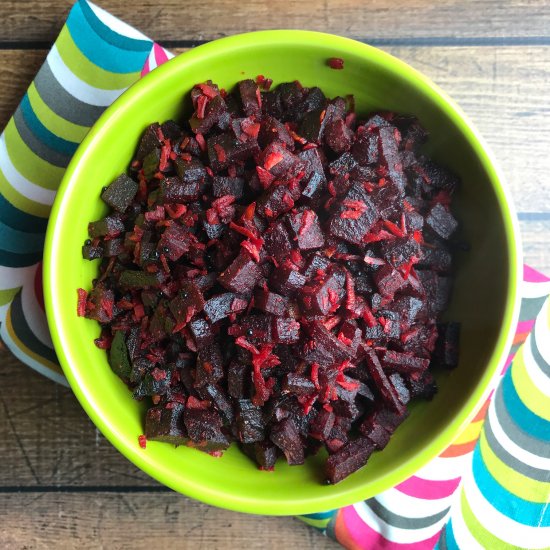 Beet Coconut Stir Fry