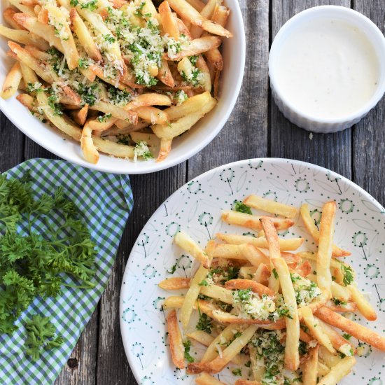 Baked Garlic Parmesan Fries