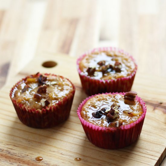 Kugel Muffin with Brown Sugar Sauce