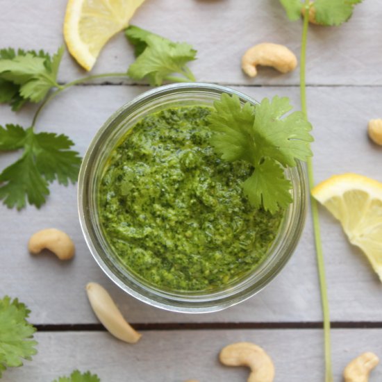 Vegan Cilantro Pesto