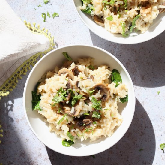 Instant Pot Mushroom Risotto