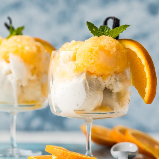 Orange Creamsicle Granita