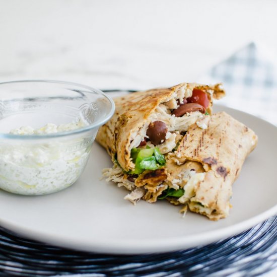 Greek-Style Chicken Crunchwrap